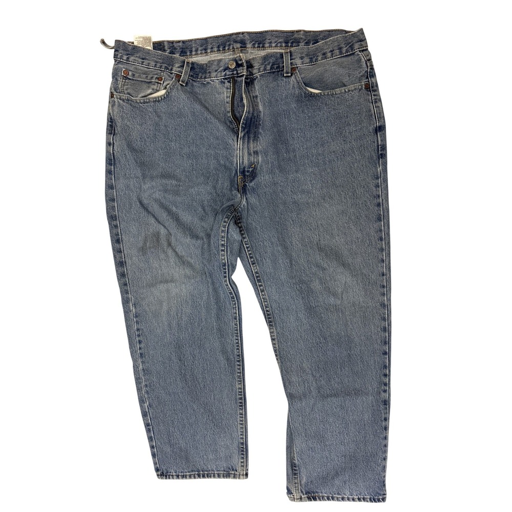 Levis 550 Relaxed Fit Tapered Leg Jeans Mens 44x28 Medium Wash Blue 00550-4891